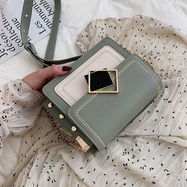 

net red bag female 2020 spring and summer popular new korean fashion one-shoulder messenger bag all-match ins chain