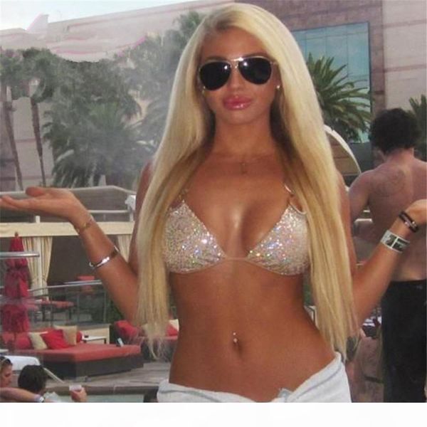 

kabel full lace wig straight silky 100% indain virgin is full of my lace wig beautiful part of the hair color # 613 human hair weaving a wig, Black;brown