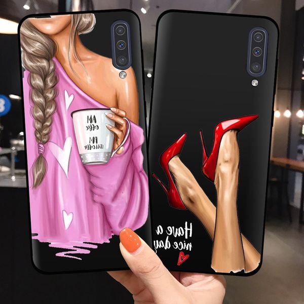 

fashion women phone case for fundas samsung galaxy a7 a750 a50 a20 a20e a10 a30 s a40 a50s a60 a70 a530 a8 cases back shell