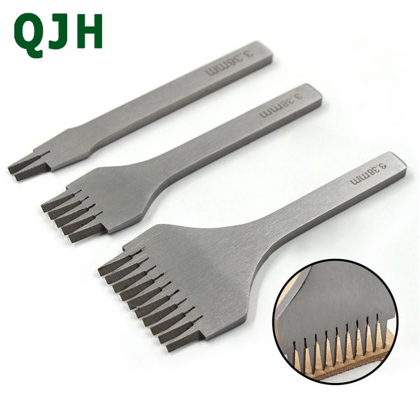 

3.38/3.85/3.0/2.7 mm french style hole punches stitching punch tool set leather craft europe oblique flat cut q1106