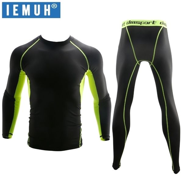 

iemuh new winter thermal underwear sets men quick dry anti-microbial stretch women thermo underwear warm long johns fitness 201124, Black;white