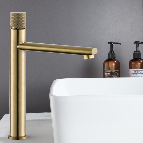 

bathroom sink faucets tuqiu faucet brushed gold brass basin cold and water mixer tap deck mounted black/nickel