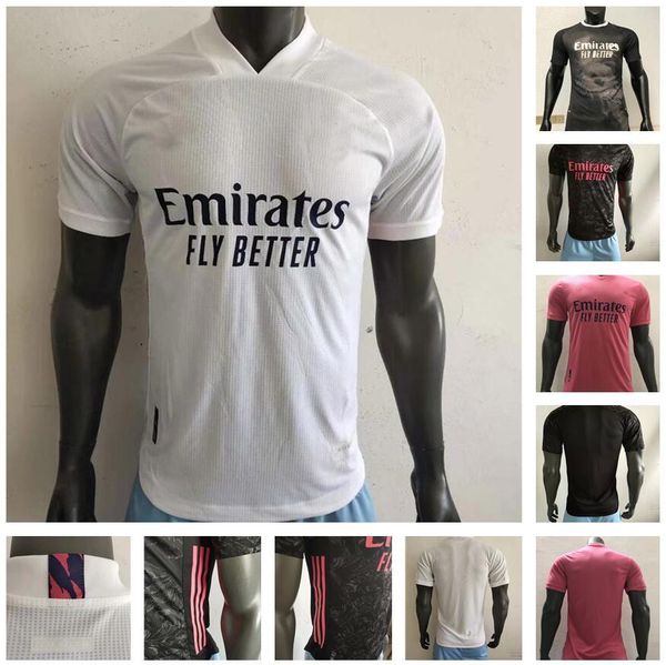 

высокое качество 2020 2021 игрока версия real madrid hazard sergio ramos soccer jersey benzema ronaldo camiseta футбольные джерси рубашка ун, Black;yellow
