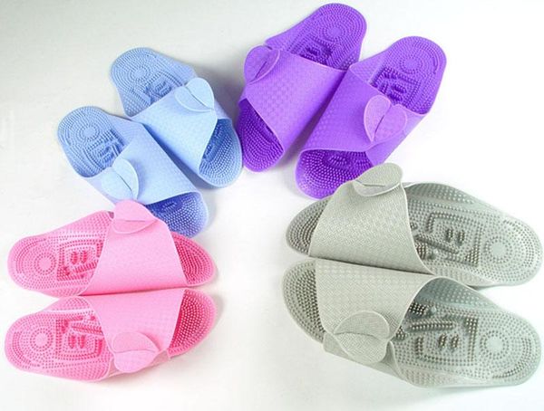 

gift wrap wholesale 100 pairs/lot silicone massage slippers foldable traveling el home casual ladies flat