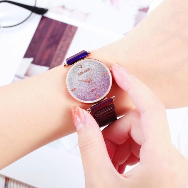

luxury watch frosted dial women's analog quartz wristwatch female stainless mesh strap simple casual gift reloj de dama1, Slivery;brown
