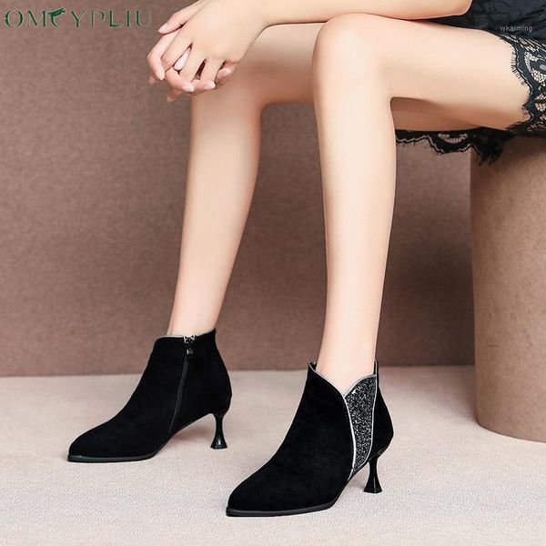 

women boots size 41 keep warm fashion woman shoes plus velvet suede high heels shoes female boots zapatillas mujer1, Black