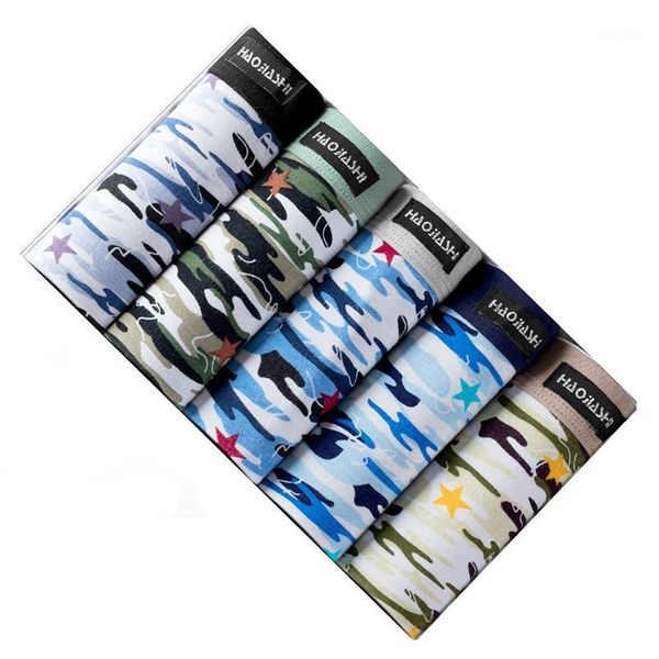 

5pcs/lot male panties cotton boxers panties comfortable breathable men's underwear trunk brand shorts man boxer 552551, Black;white
