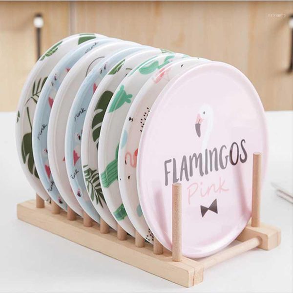 

mats & pads 3pcs/pack home melamine imitation porcelain placemat round anti-scalding insulation pad kitchen professional tools1