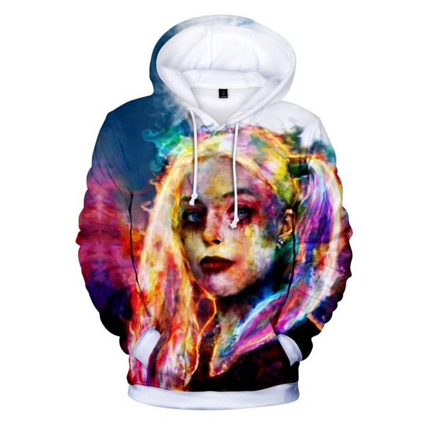 

3d толстовка мужчины женщина популярной мода стиль streetwear hoodie anime личность высокого качество 3d фуфайка печати, Black