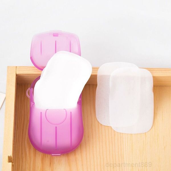 

a-disinfecting paper washing hand bath flakes mini cleaning soap sheet travel convenient disposable soaps owc3123