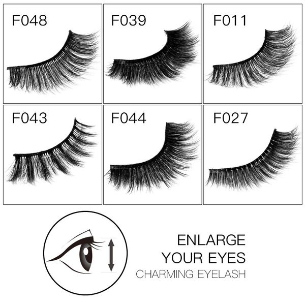 

3d mink thick false eyelashes curl up soft and long three-dimensional thick false eyelashes dhl ing