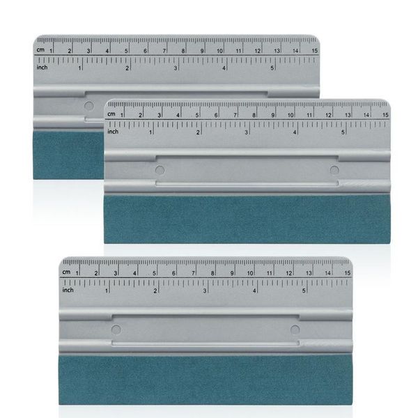 

foshio 3pcs scale suede fabric squeegee scraper vinyl wrap car film installing tool window tint carbon fiber sticker acc jllovb