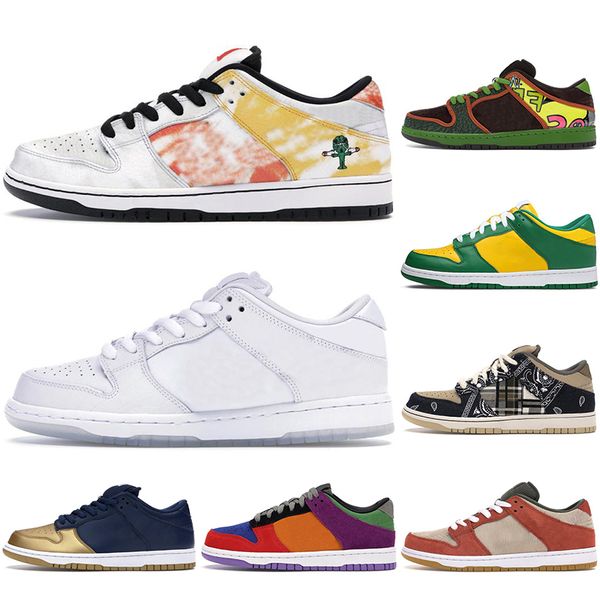 

2021 fashion running shoes metallic gold white diamond travis scotts parra mens women trainers casual skateboarding sport sneakers 5.5-11