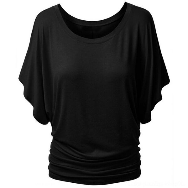 

grhl8 sleeve style coat t-shirt women's wear short sleeve round neck solid color t-shirt flying new slim up0lf, White