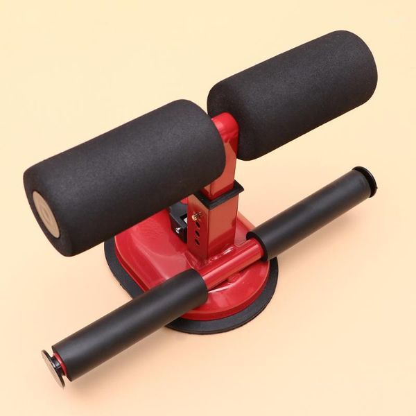 

horizontal bars 1pc creative fitness equipment sit-up assist device suction cup type abdominal trainer for home men (red)1