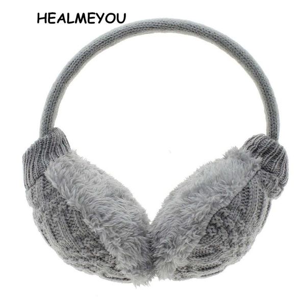 

мода зима earmuffs женского теплого мужское ухо обложка трикотажных плюшевые earwarmers ухо грелка женщины, Blue;gray