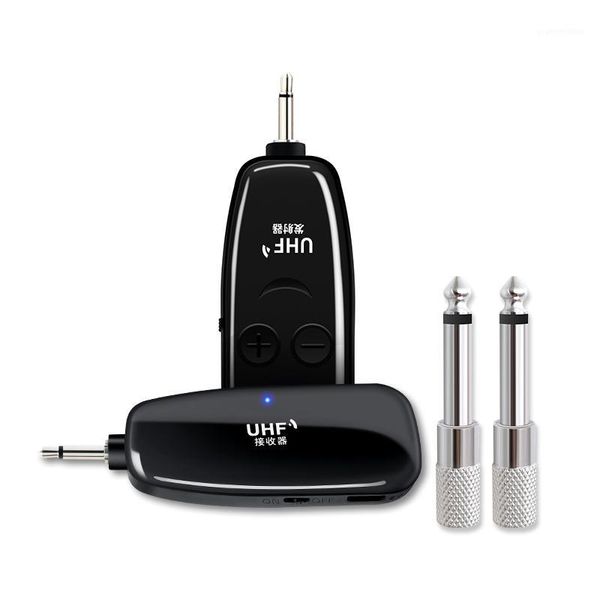 

microphones wireless guitar transmitter receiver set system 4 channels for electric bass (black)1