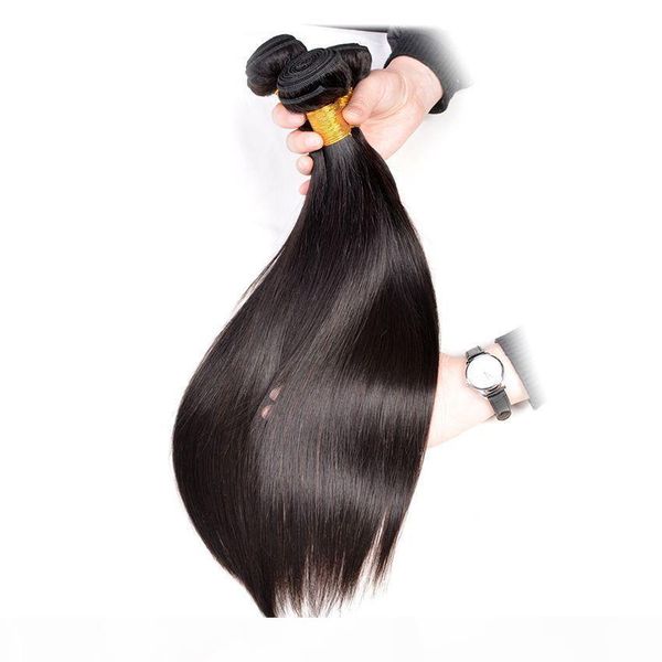 

wholesale 8a malaysian silk straight wave human hair weaves 3-4 bundles body water curly yaki wave umprocessed hairs wefts, Black
