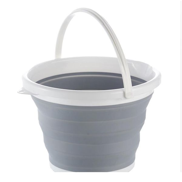 

5l bucket for fishing promotion folding bucket car wash outdoor sile bait fishing supplies bathroom clothes storag sqcbei