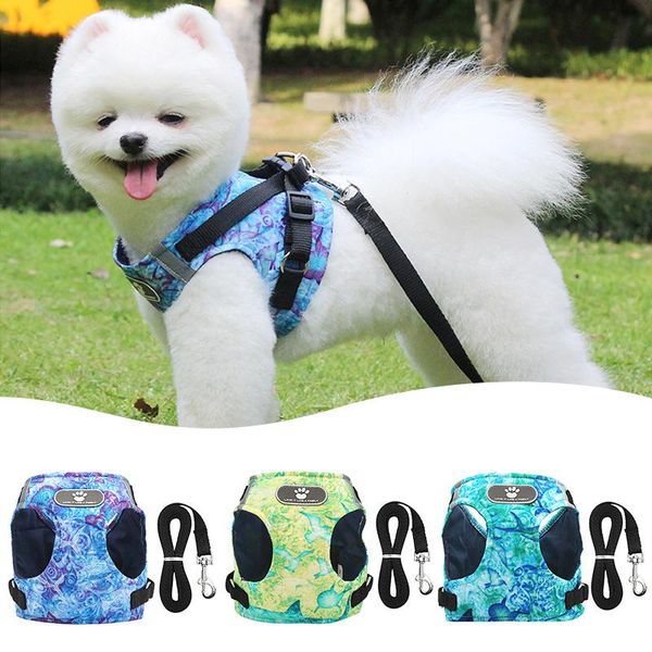 

собаки harness жакет воротник для собак ведет высокого качества регулируемая pet vest walking lead поводок шлейки для собак поставки 30 wmtt