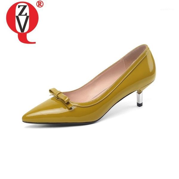 

dress shoes zvq ladies bowties high heels pumps office thin heel working footwear black yellow pointed toe plus size 451