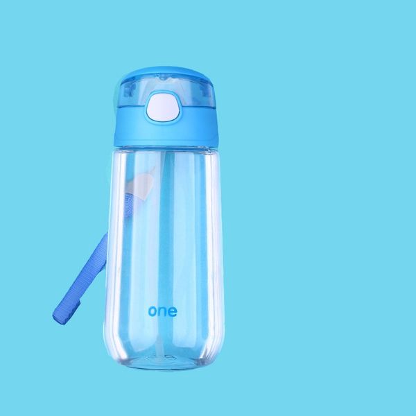 

children plastic water bottles with pc straw clear outdoor drinks cup high capacity kids tumbler portable 500ml 8yy e1