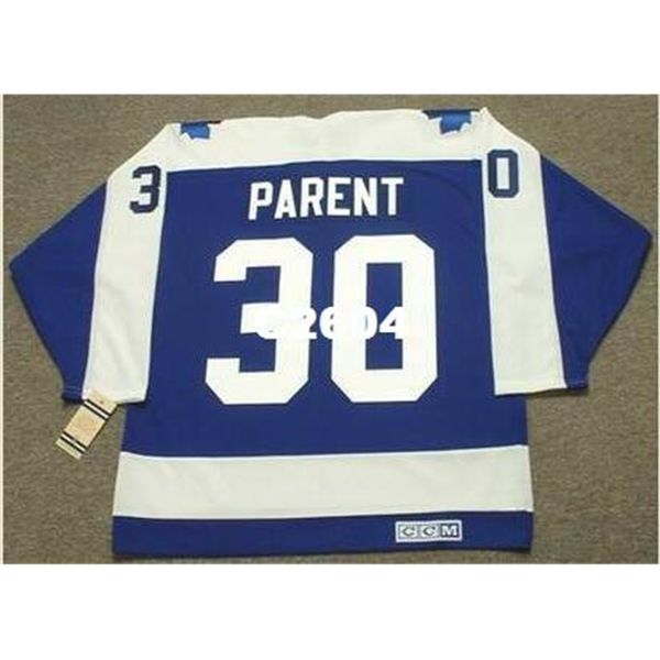 

mens #30 bernie parent toronto maple leafs 1971 ccm vintage retro home hockey jersey or custom any name or number retro jersey, Black