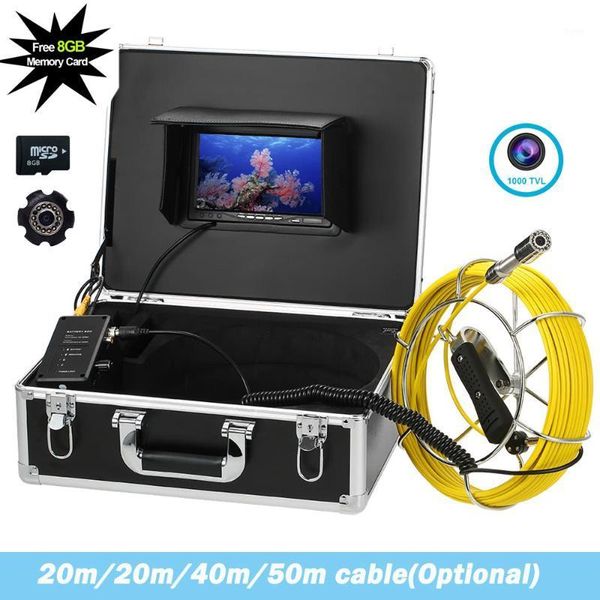 

23mm lens long cable pipeline sewer drain inspection video camera 20m/30m/40m/50m industrial pipe endoscope detection system1
