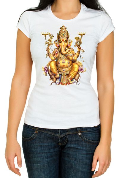 

hindu ganesha etnic woman white 34 short sleeve cotton t shirt short-sleeved tee shirt sport hooded sweatshirt hoodie
