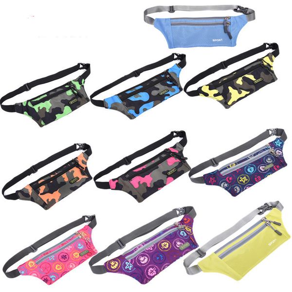 

5pcs belt waist bags multi function waterproof nylon outdoor sport phone bags passport bags