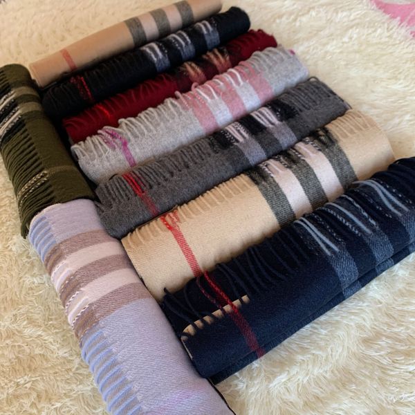 

100% cashmere scarf for men and women fashion brand scarf cashmere scarf with original label with brand box, Blue;gray