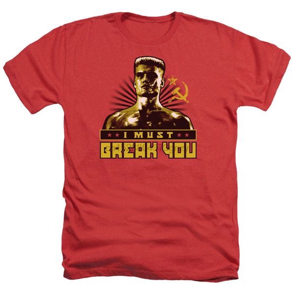 

rocky iv ivan drago i must break you heather 2020 men casual print short sleeve cotton printed t shirts sport hooded sweatshirt hoodie