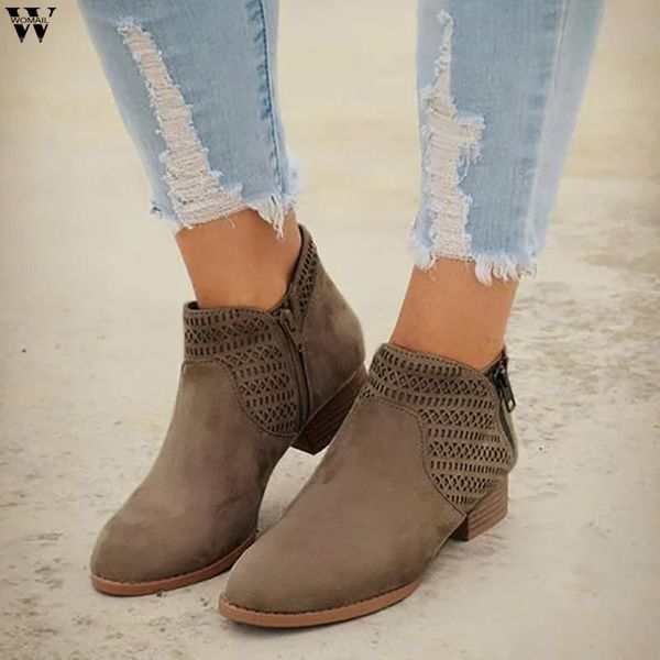 

boots women single ladies pointed large size fashion wear booties autunm and winter shoes .30, Black