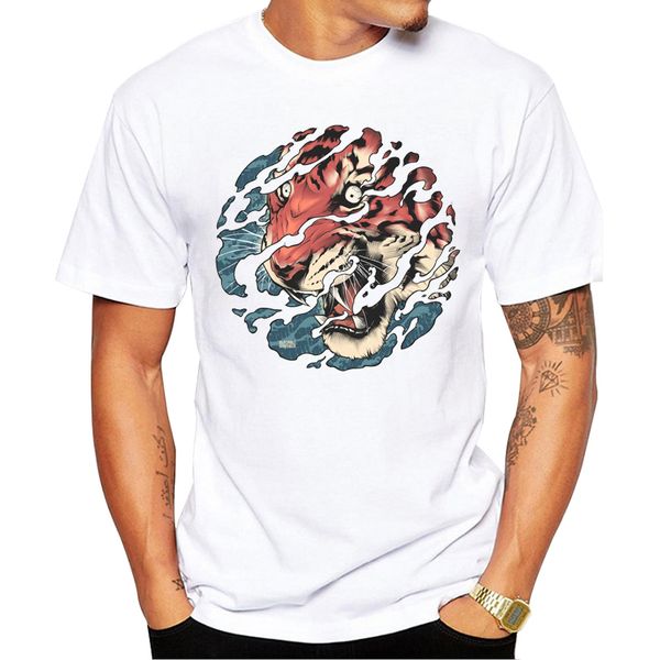 

teehub новая мода tora men t shirt hipster tiger vintage printed tshirts смешной tee с коротким рукавом прохладный tops спорта с капюшоном h