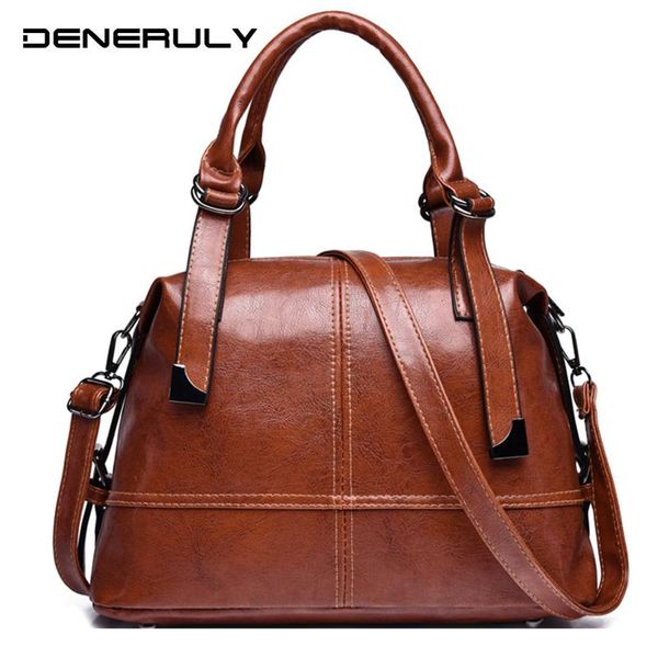 

female shoulder bag fashion leather crossbody bag 2020 new vintage women messenger high capacity tote bags