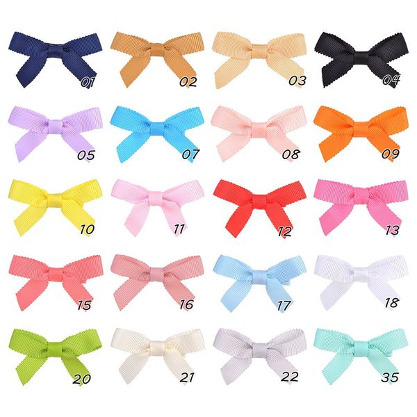 

lovely girls bows hair clips children's hairpin  color candy color clips 2.7 inch all-inclusive fabric bow hair accessory, Golden;silver