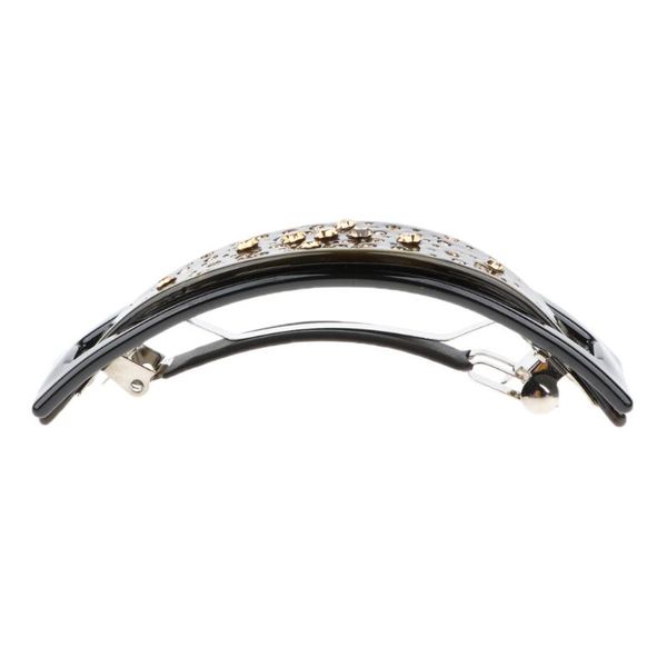 

fashion large rhinestone barrettes women hair pins automatic hair clip ladies