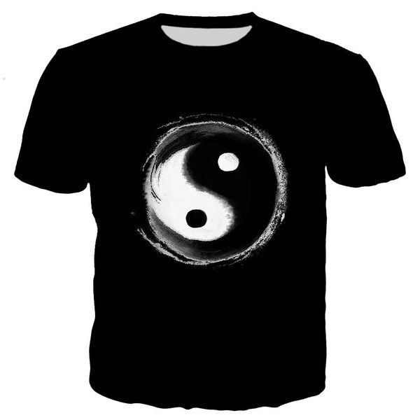 

new cool tai chi design 3d print shirts harajuku horror kawaii men clothing