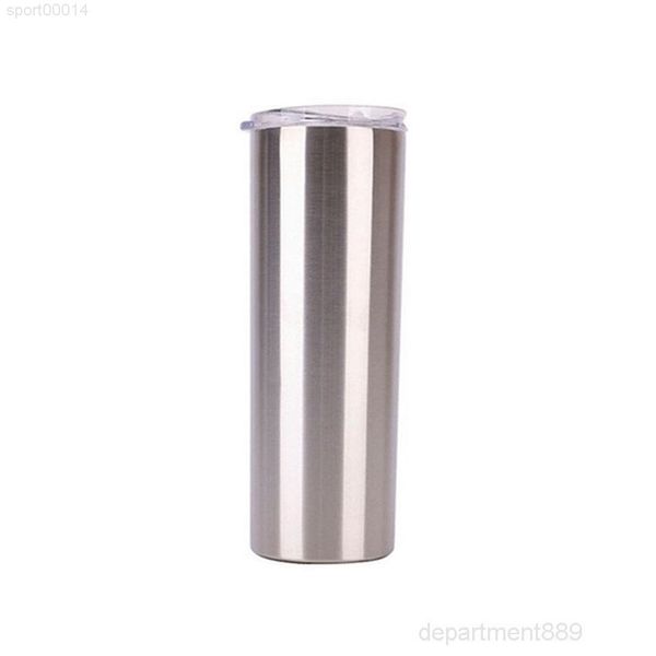 

a-20oz skinny tumblers sublimation blanks tumbler stainless steel coffee mugs beer classic cup with lid straws sea shipping owf2920