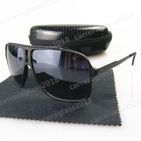 

matte black classic square sunglasses fashion women men outdoor driving sun glasses vintage eyewear with box and cases, White;black