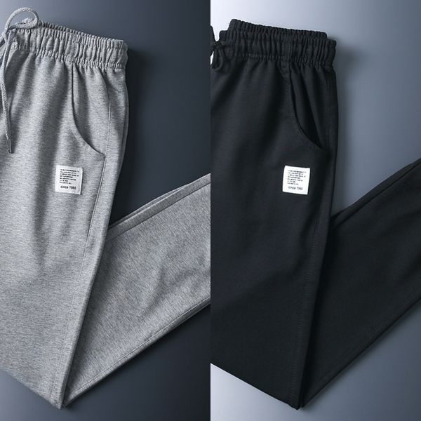 

xi83j summer pantstights legged men's casual thin sports pants capris student bodywear korean loose cotton sports pants trend lqvxg, Blue