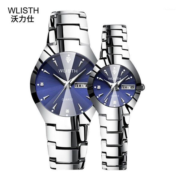 

loves watches brand wlisth luxury waterproof men watch fashion couple watch bracelet watches for women luminous steel1, Slivery;brown