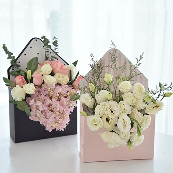 

5pcs/23.5cm x 8cm x 35cm mini envelope type box creative korean flower bouquet floral hand-folded gift box flower