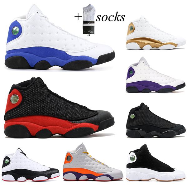 

with sock 2021 basketball shoes mens womens 13 13s flint reverse game green chicago black bred barons trainers sports sneakers, White;red