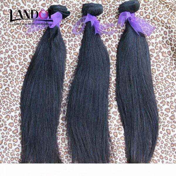 

wholesale grade 10a brazilian virgin hair straight 1kg lot unprocessed peruvian indian malaysian human hair weaves natural color can bleach, Black