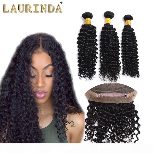

selling deep wave hair 3 bundles and closure 10-26 inch human hair bundles mink brazilian weave with closure natural black, Black;brown