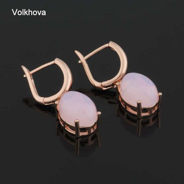 

new fashion earrings for women 585 rose gold drop earrings with stones jewelry for women korean 2021, Silver