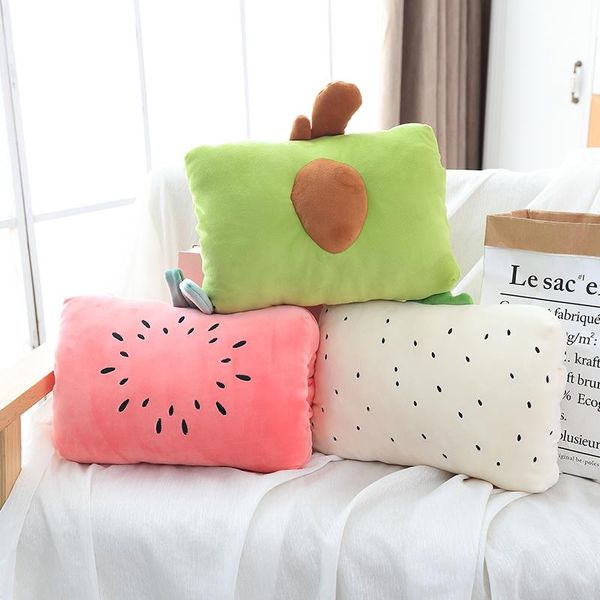 

рука теплой подушка симпатичного мультфильма животные шарпей кит cat игрушка фаршированные фрукты авокадо pitaya теплой руки подушка детской