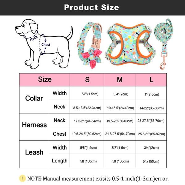 

custom printed dog collar leash set personalized pet dog collar harnesses walking leash for medium large dogs french wmtxjn