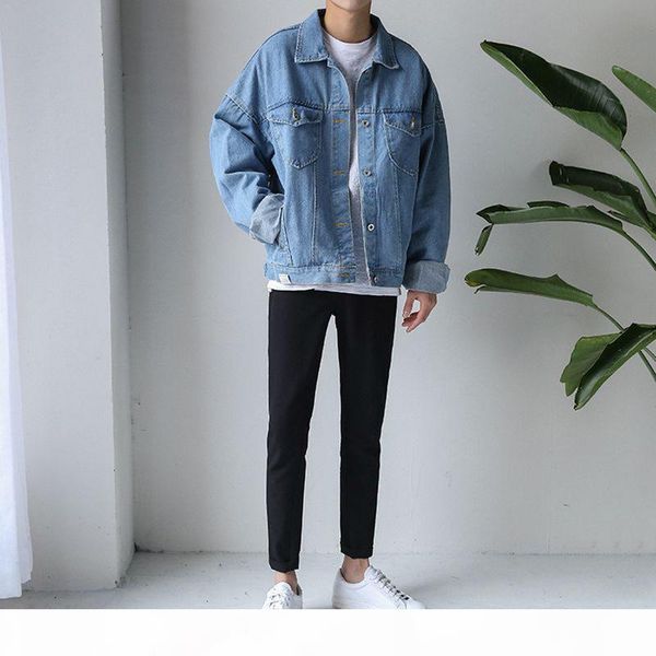 

winter jacket man men jean jacket coat retro jeans fur washed denim jackets for men stand collar jean outerwear, Black;brown